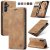 CaseMe Samsung Galaxy A24 4G Wallet Kickstand Magnetic Flip Case Brown