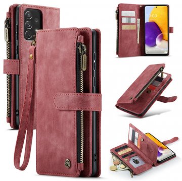CaseMe Samsung Galaxy A72 Wallet kickstand Case Red