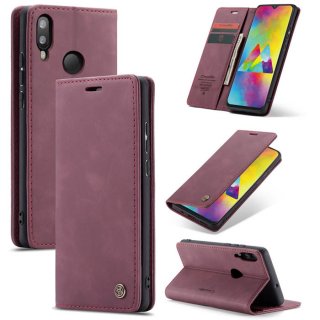 CaseMe Samsung Galaxy A10 Wallet Kickstand Magnetic Case Red