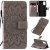 Samsung Galaxy S20 Plus Embossed Sunflower Wallet Stand Case Gray