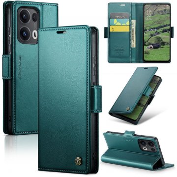 CaseMe OPPO Reno13 Pro Wallet RFID Blocking Magnetic Buckle Case Green