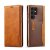 LC.IMEEKE Samsung Galaxy S22 Ultra Magnetic Stand Case With Card Slots Brown