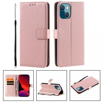 iPhone 13 Mini Wallet Kickstand Magnetic Case Rose Gold