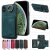 For iPhone XS Max Card Holder Ring Kickstand Case Green