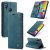 CaseMe Samsung Galaxy A10 Wallet Kickstand Magnetic Case Blue