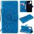 OnePlus Nord N100 Embossed Sunflower Wallet Magnetic Stand Case Blue