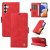 YIKATU Samsung Galaxy A14 5G Skin-touch Wallet Kickstand Case Red