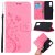 Samsung Galaxy S20 Plus Butterfly Pattern Wallet Magnetic Stand Case Pink