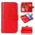 Samsung Galaxy S9 Wallet 9 Card Slots Stand Leather Case Red