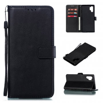 Samsung Galaxy Note 10 Plus Wallet Kickstand Magnetic Case Black