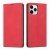 Forwenw iPhone 12/12 Pro Wallet Kickstand Magnetic Shockproof Case Red