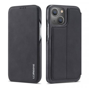 LC.IMEEKE iPhone 13 Mini Wallet Card Slot Magnetic Case Black