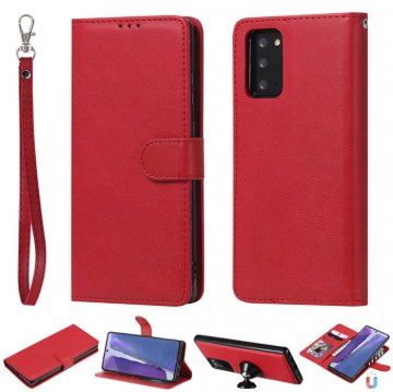 Samsung Galaxy Note 20 Wallet Detachable 2 in 1 Case Red
