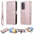 Huawei P40 Pro Wallet Detachable 2 in 1 Stand Case Rose Gold