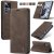 CaseMe Xiaomi 12T/12T Pro Wallet Kickstand Magnetic Case Coffee