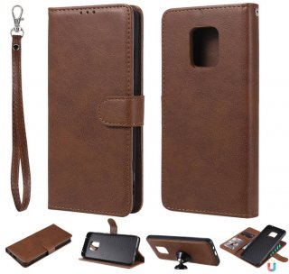 Xiaomi Redmi 10X 5G Wallet Detachable 2 in 1 Stand Case Brown