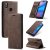 CaseMe Huawei P20 Lite Wallet Stand Magnetic Flip Case Coffee