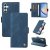 YIKATU Samsung Galaxy A34 5G Skin-touch Wallet Kickstand Case Blue