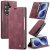 CaseMe Samsung Galaxy Z Fold8 Ultra Suede Leather Wallet Case Red