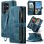 CaseMe Samsung Galaxy S26 Ultra Wallet Kickstand Case with Wrist Strap Blue
