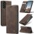 CaseMe Samsung Galaxy A37 Wallet Magnetic Suede Leather Case Coffee