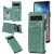 Samsung Galaxy S10 Embossed Wallet Magnetic Stand Case Green