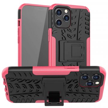 iPhone 12 Pro Max Hybrid Rugged PC + TPU Kickstand Case Rose