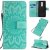 OnePlus 8 Embossed Sunflower Wallet Stand Case Green