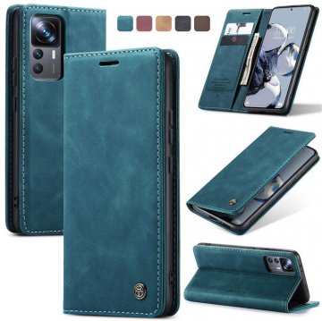 CaseMe Xiaomi 12T/12T Pro Wallet Kickstand Magnetic Case Blue