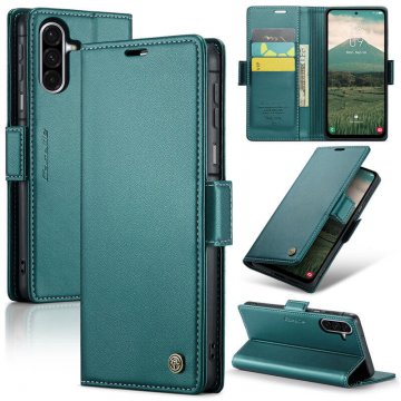 CaseMe Samsung Galaxy A17 Wallet RFID Blocking Magnetic Buckle Case Green