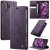 CaseMe iPhone 16 Magnetic Wallet Case with RFID Blocking Purple