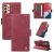 YIKATU Samsung Galaxy A53 5G Skin-touch Wallet Kickstand Case Wine Red