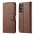 LC.IMEEKE Samsung Galaxy S22 Plus Wallet Magnetic Case Coffee