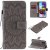 Samsung Galaxy A51 5G Embossed Sunflower Wallet Stand Case Gray