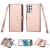 Samsung Galaxy S21/S21 Plus/S21 Ultra Wallet 9 Card Slots Magnetic Detachable Case Rose Gold