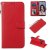 Huawei P30 Lite Wallet Stand Magnetic PU Leather Case Red