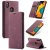 CaseMe Samsung Galaxy A40 Wallet Magnetic Flip Leather Case Red