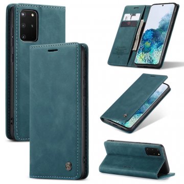 CaseMe Samsung Galaxy S20 Plus Wallet Kickstand Magnetic Case Blue
