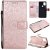 OnePlus Nord N10 5G Embossed Sunflower Wallet Magnetic Stand Case Rose Gold