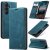 CaseMe Samsung Galaxy S26 Plus Wallet Magnetic Suede Leather Case Blue
