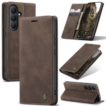 CaseMe Samsung Galaxy S26 Plus Wallet Magnetic Suede Leather Case Coffee