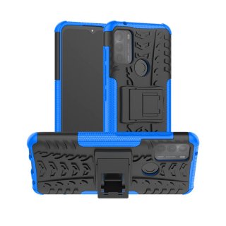 Moto G50 Anti-Slip Dual Layer Hybrid Kickstand Case Blue