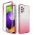Samsung Galaxy A52 5G Shockproof Clear Gradient Cover Red