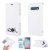 Samsung Galaxy S10 Cat Pattern Wallet Magnetic Stand Case White