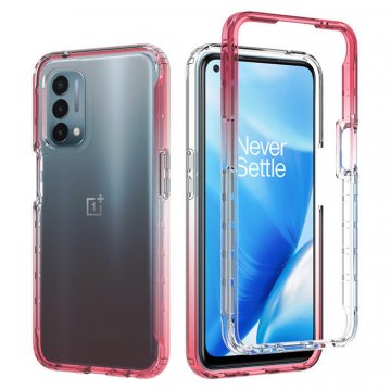 OnePlus Nord N200 5G Shockproof Clear Gradient Cover Red