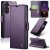 CaseMe Samsung Galaxy A57 Wallet RFID Blocking Magnetic Buckle Case Purple