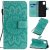 Samsung Galaxy A81/Note 10 Lite Embossed Sunflower Wallet Stand Case Green