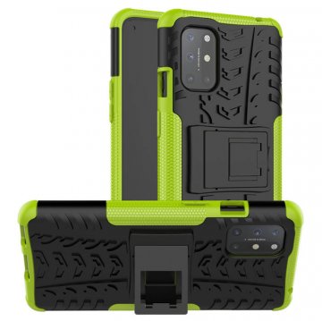 OnePlus 8T Hybrid Rugged PC + TPU Kickstand Case Green