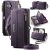CaseMe iPhone 16 Crossbody Wallet Case with RFID Blocking & Wireless Charging Purple