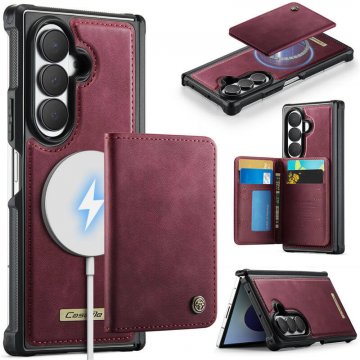 CaseMe Samsung Galaxy Z Fold8 Ultra Detachable Magnetic Wallet Case with RFID Blocking & Wireless Charging Red